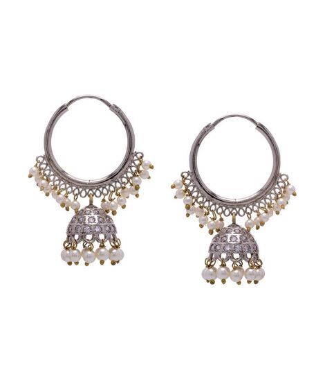 The Velvet Vault - Silver Jhumka